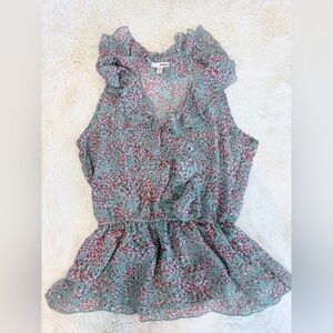 BONGO Floral Patterned Fabric in Pink and Mint